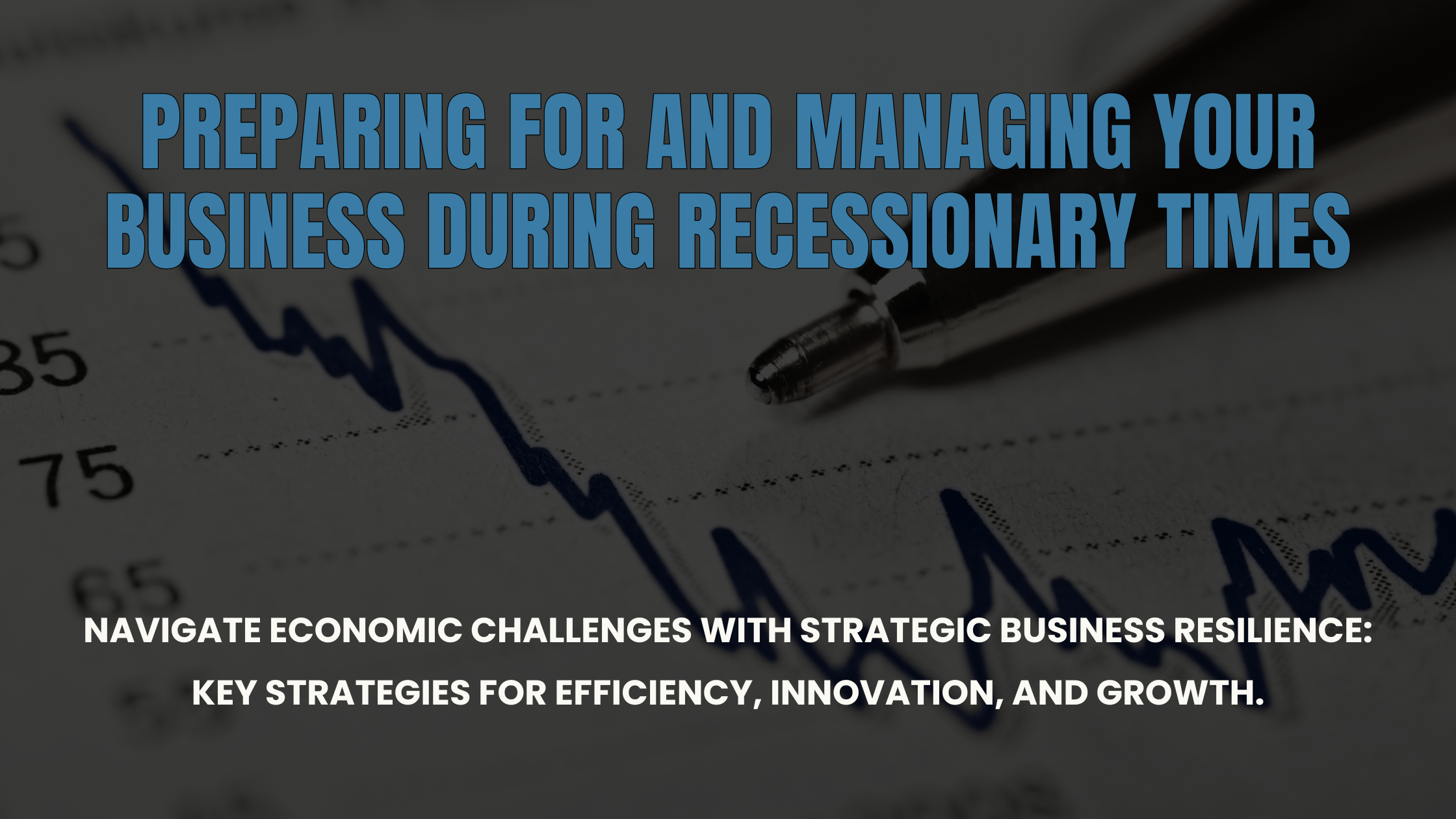 Preparing for and Managing Your Business during Recessionary Times. A blog post to help you Navigate Economic Challenges with Strategic Business Resilience: Key Strategies for Efficiency, Innovation, and Growth.