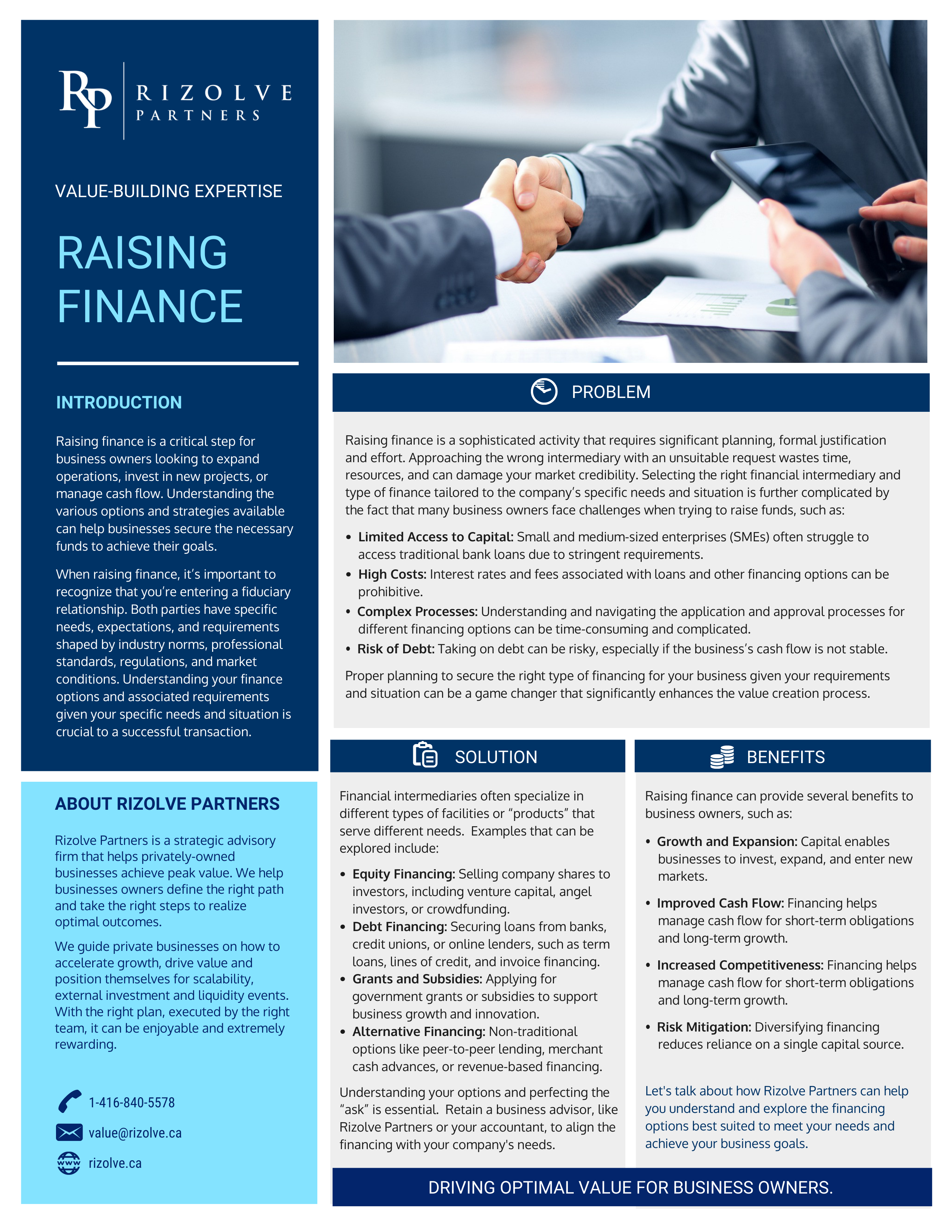 Raising Finance